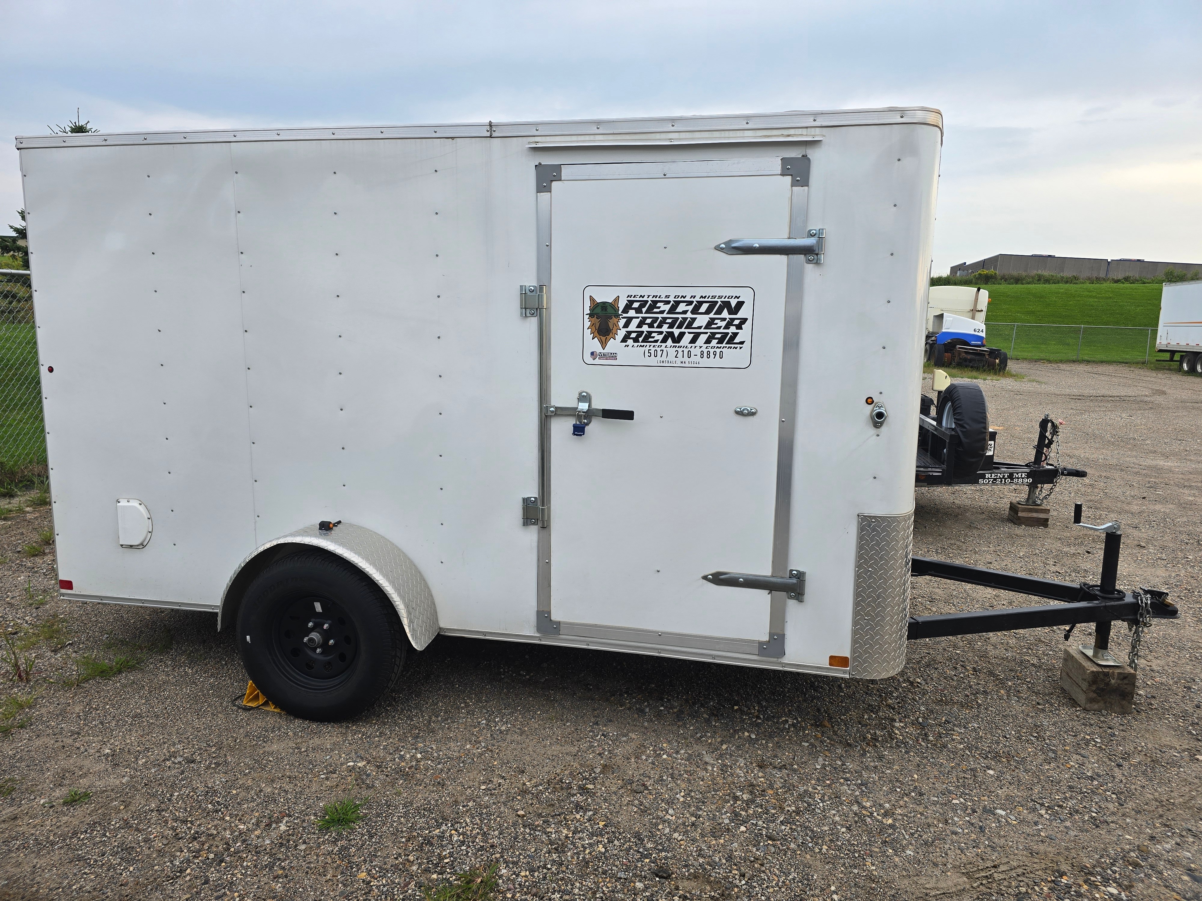 6x12 enclosed cargo trailer rental - secure weather-protected trailer for moving and storage in Lonsdale, MN